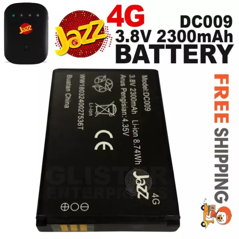 Battery For Jazz 4G Cloud WiFi Device - 2300mAh 3.8V