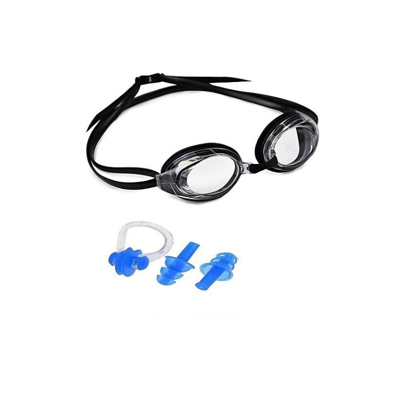 Swimming Goggles - Ear Plugs With Nose Clip
