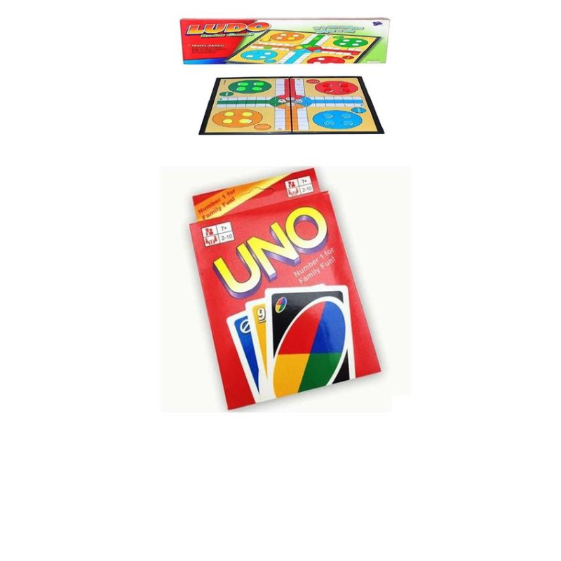 Pack Of Uno+High Quality Ludo Board Game (New)