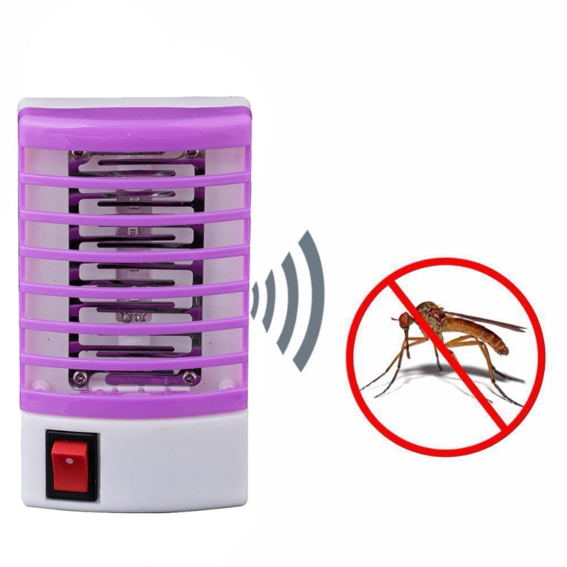 LED MosquitoKiller Lamp 1W 110V 220V Universal Insect Repellent Bug Zapper UV Mini Night Light Mosquitos electric UVA EU Plug