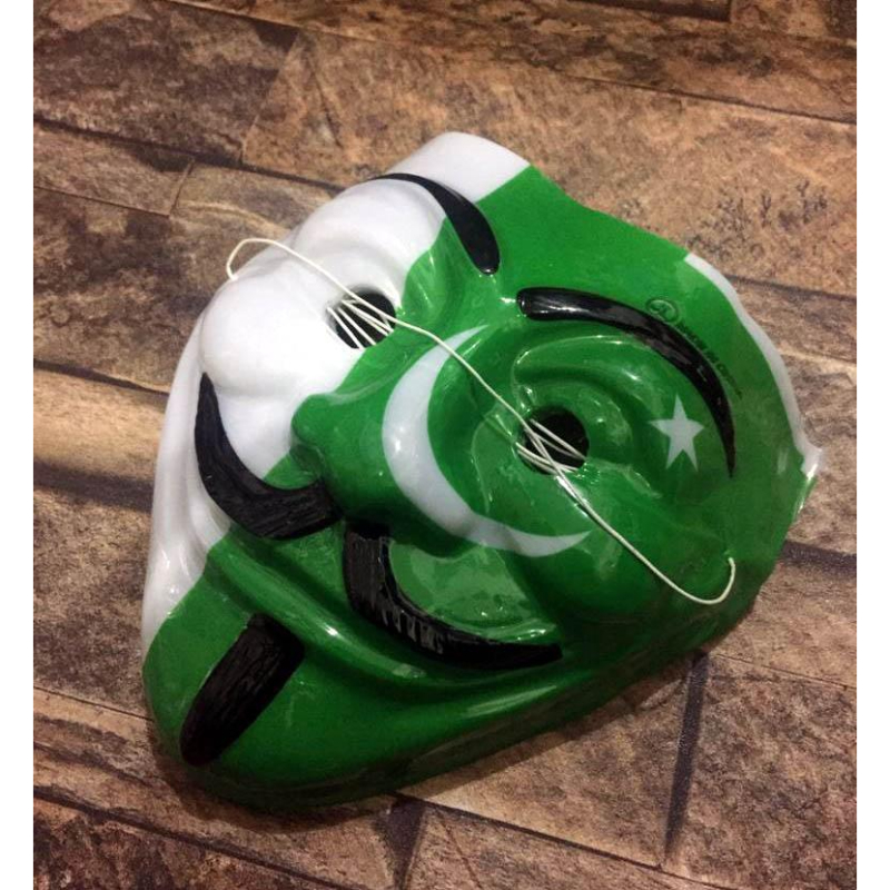Pakistan Flag Vendetta Mask Soft For Kids - Pack of 12