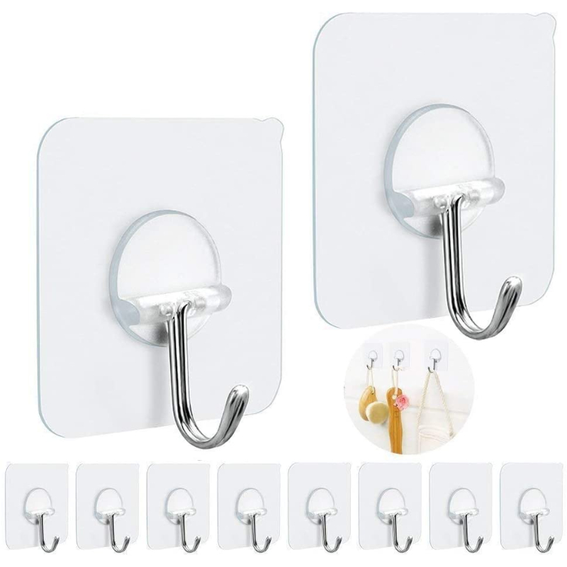 Adhesive Wall Hooks Organizer Bathroom Decorative Metal Purse Hangers