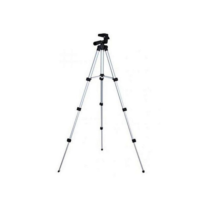 3110 Tripod Camera Stand For Canon, Nikon, Sony & Phones - Black & Silver