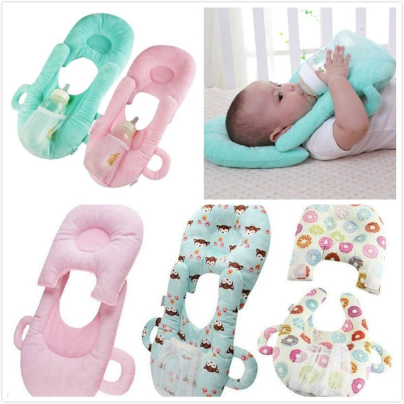 Imported Baby Feeding Pillow with Feeder Holder - Detachable