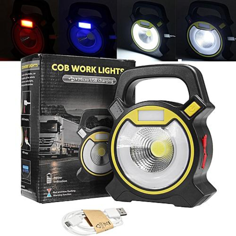 10W Rechargeable led portable lantern cob work light led floodlight Camping+hiking fishing flashlight desk light with USB charge