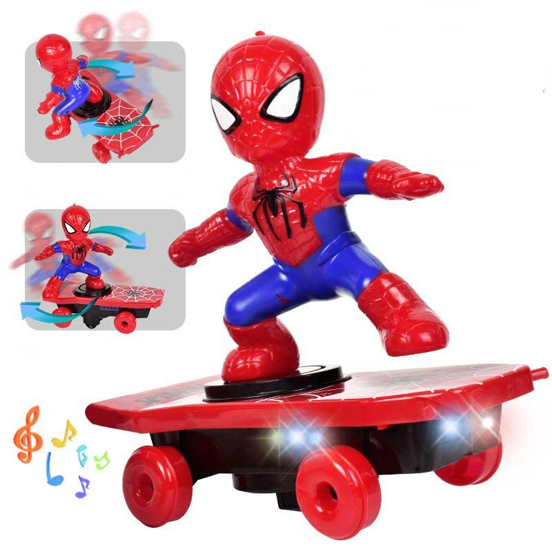 Sliding Plate 3 - Spider-Man Scooter Superhero Electronic Car Stunt Scooter Toy For Children