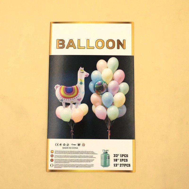 Pack of 29 - Unicorn Foil Balloon Set Happy Birthday Balloons Bunch For Girl Birthday Party Decoration, Foil Confetti & Latex Bunch Balloons