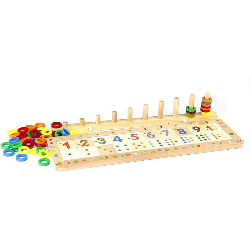 Wooden Mathematics Teaching Version Digital Matching Logarithmic Board For Kids Early Educational Toys