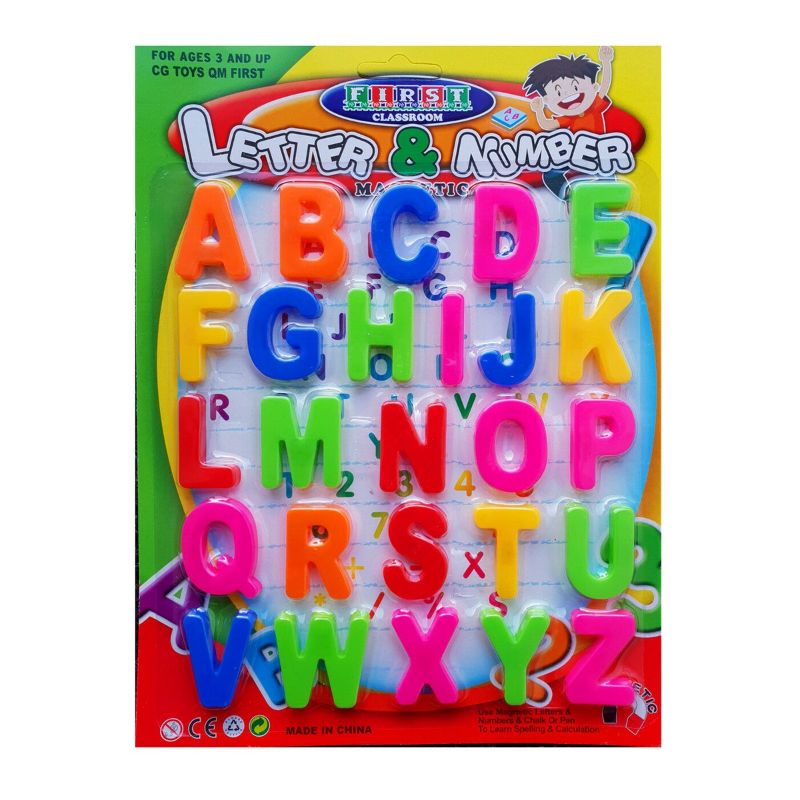 Plastic Alphabets (A-Z) Letters Fridge Magnets Sticker, Magnetic Alphabets