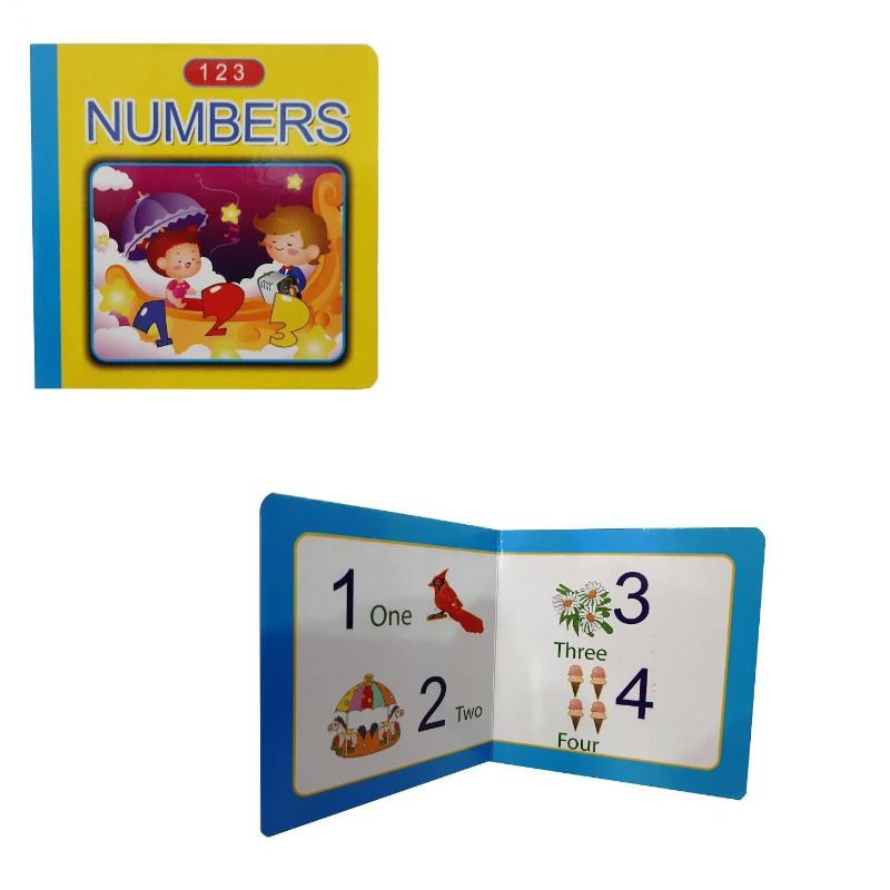 Kids Numbers(123) Book With Pictures - Numbers Cardboard - 10cm x 10cm