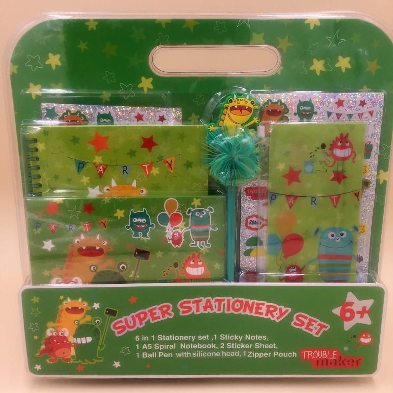Aliens Character 6-in-1 Stationery Set For Kids