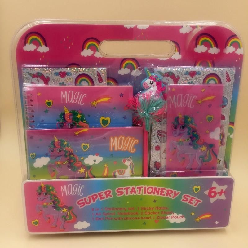 Unicorn Character 6-in-1 Stationery Set For Kids