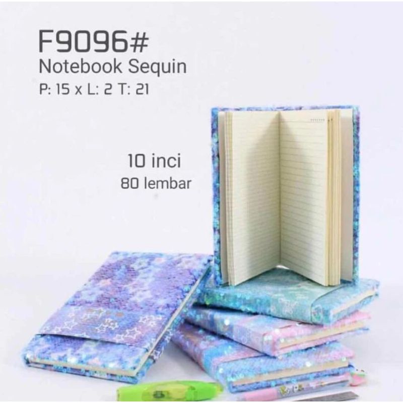 Multi-Purpose Sequin Notebook - Assorted Colour