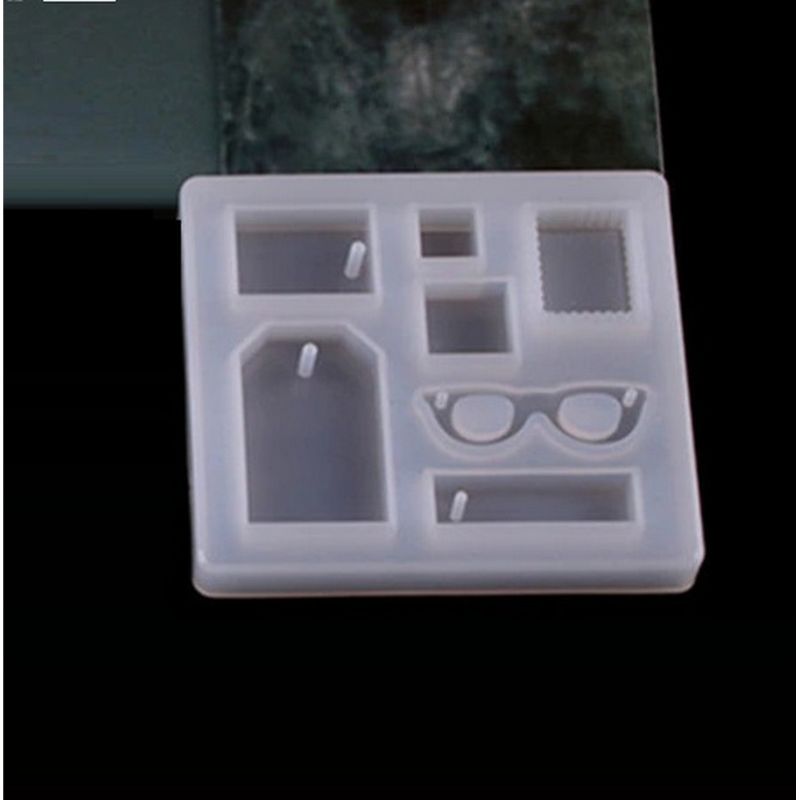 1 Pack - 7 Case Different Shapes Silicone Jewelry Mold Epoxy Resin Mold, Earrings Making Mold, Resin Moulds Jewelry Resin Molds
