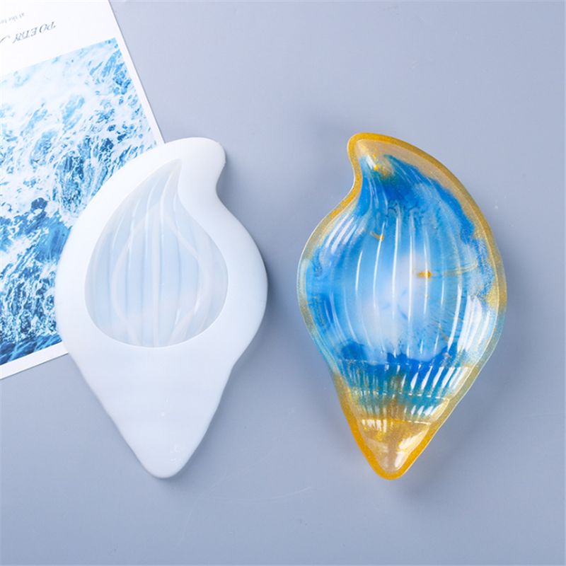 DIY Conch Shell Resin Mold Storage Box Case Making Resin Mould, Conch Soap Dish Silicone Mold, Jewelry Storage Box Epoxy Casting Mold, DIY Trinket Mold