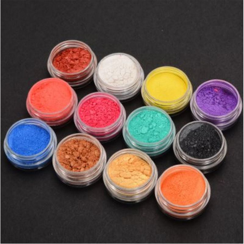 Pack of 12 - Mica Powder Pigments, Epoxy Resin Powder Pigments, Glittered Color Pigments For Jewelry Making, Epoxy Resin, Soap & Candle Making - Mica Powder Resin