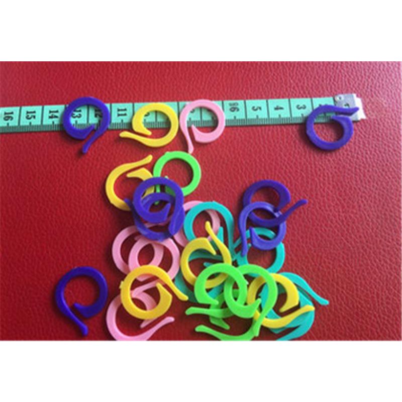10pcs High quality Mix Colors Mini Knitting Holder Needle Clip Craft Crochet Locking Stitch Plastic Markers Hook-KS