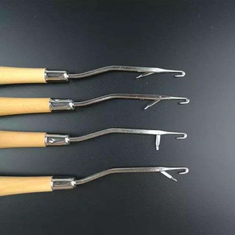 Wood Handle Latch Hook Crochet Hook-KS