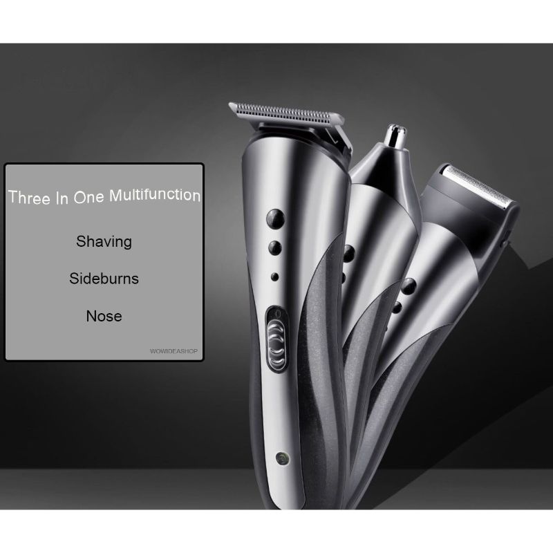 KEMIE HAIR CLIPPER AND SHAVER TRIMMER 3 IN 1 MULTIFUNCTIONAL FOR MEN KM 1407