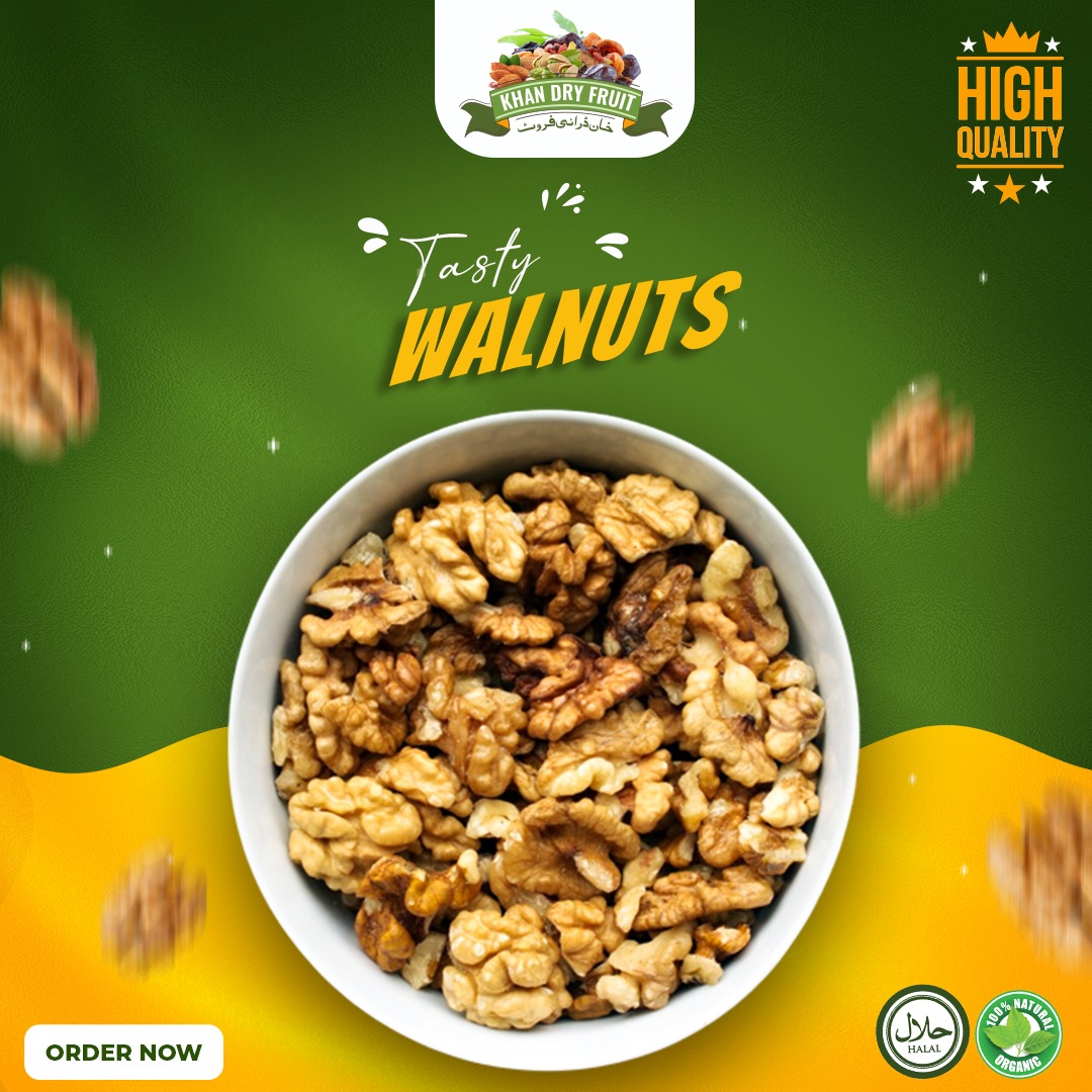 100% Natural Dried Kashmiri Walnut Kernels 500gm pack | Premium Akrot Giri | Rich in Protein & Iron | Low Calorie Nut | 0g Trans Fat & Cholesterol Free