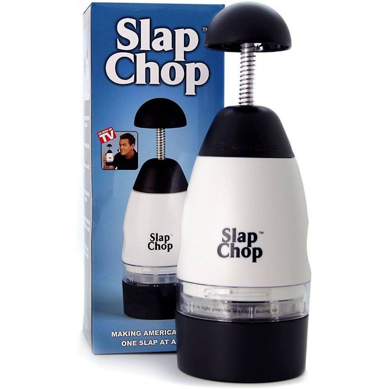 All in 1 Original Slap Chop Slicer with Stainless Steel Blades | Vegetable Chopper Gadget | Mini Chopper for Salads | Kitchen Accessory