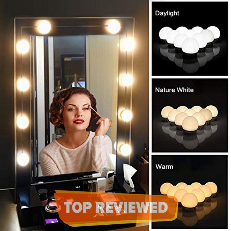 Vanity Mirror Light LED Bulbs for Makeup Mirror Stand (10 Bulbs)