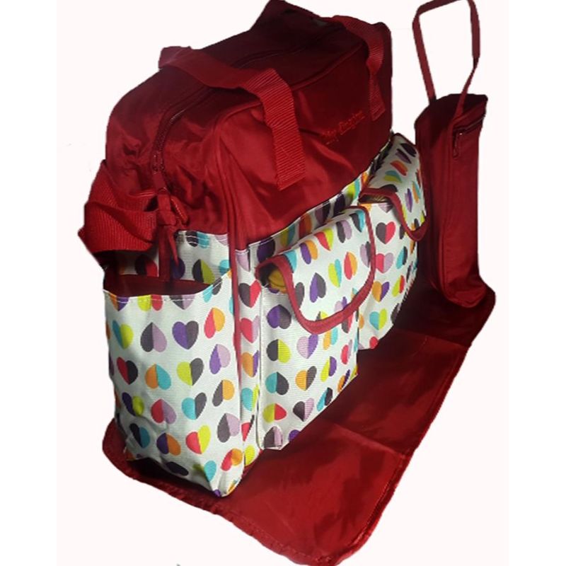 Diaper Bag - Silky Red