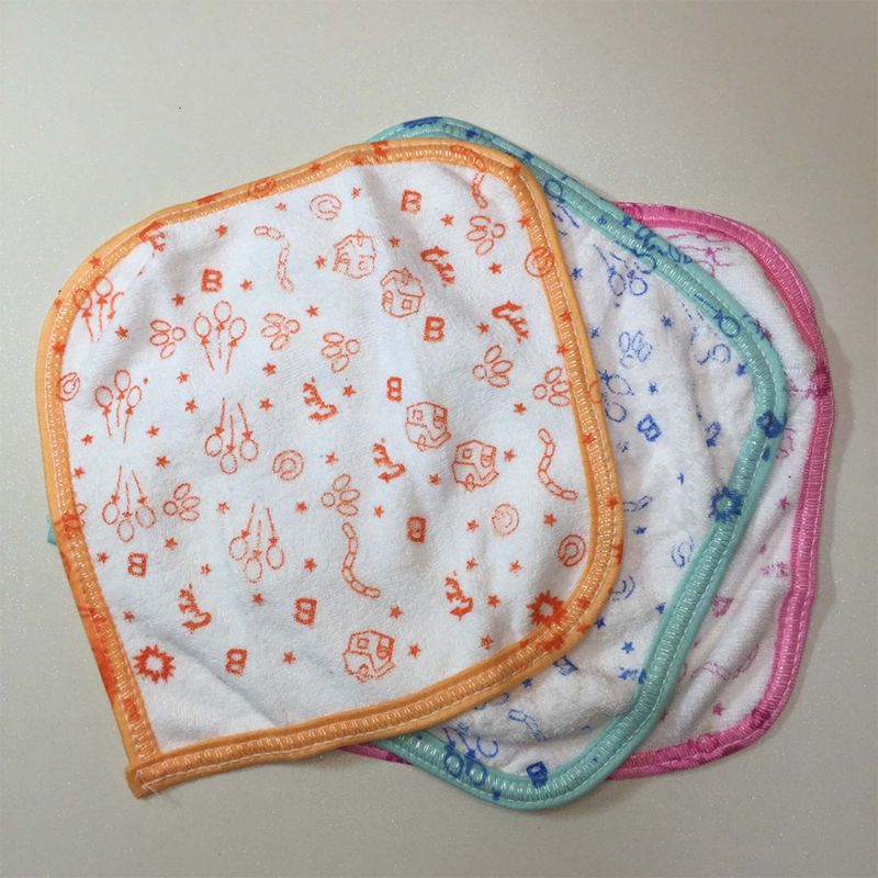 High Quality Pack of 3 Baby Soft Face Towel - Baby Face Towel Baby Towel Baby Napkins Multicolored