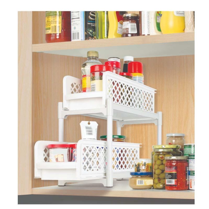 Portable Two Tier Basket Drawers