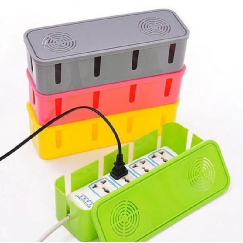 Electric Extension Board Protector Cover Case and also avoid Mess from Cables Wires use for Office and Home