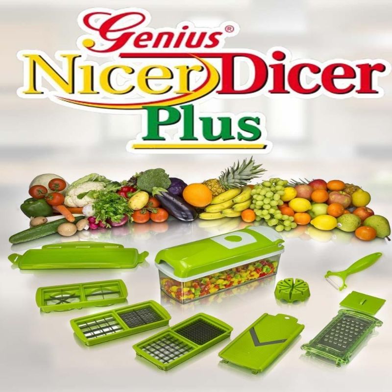Nicer Dicer Vegetable & Fruit Cutter - Set of 12 Pieces