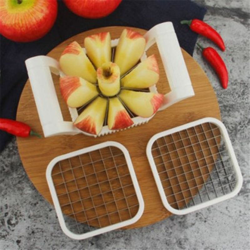 3Pcs/Set Kitchen Gadgets Stainless Steel Vegetable Fruit Cutter Shredders Potato Chips Apple Pear French Fries Cutter