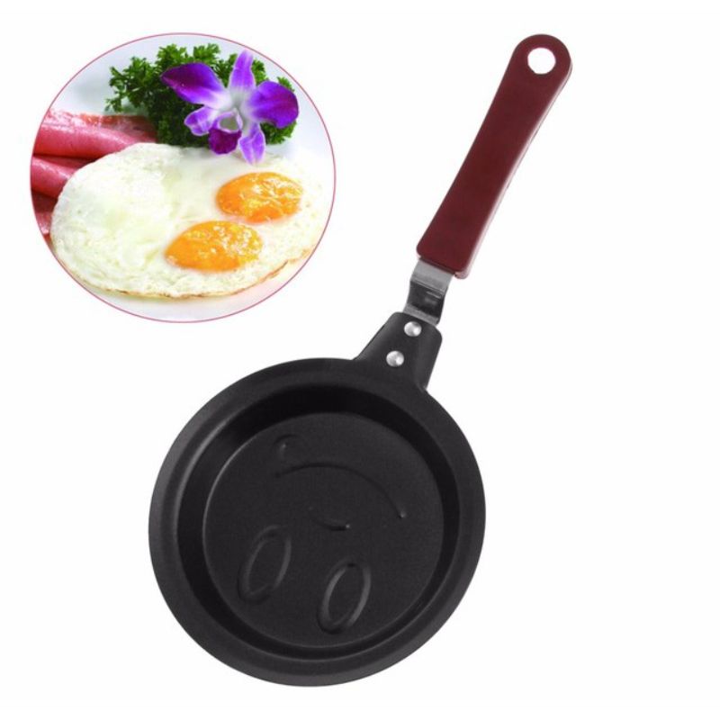 Non Stick Frying Pan Smiley Shaped One Egg Frying Pan