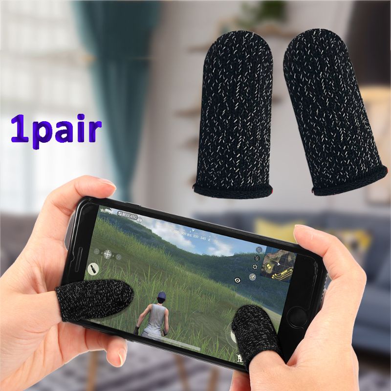 PUBG Thumbs Gloves for playing Games-Breathable Mobile Finger Sleeve Touch Screen Finger Controller Cover Non-Slip