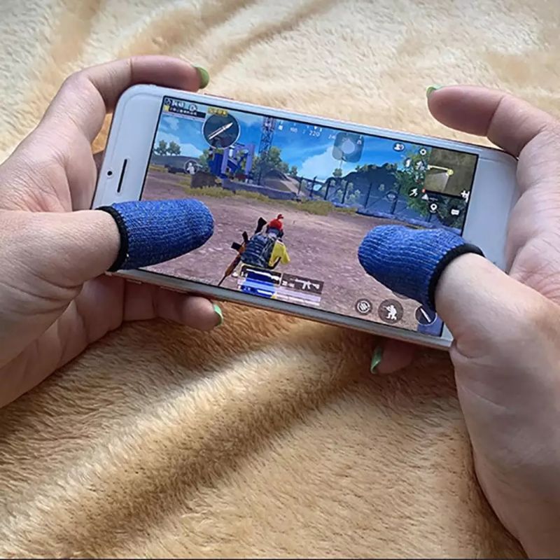 PUBG Thumbs Gloves for playing Games Breathable Mobile Finger Sleeve Touch Screen Finger Controllers Cover Non-Slip