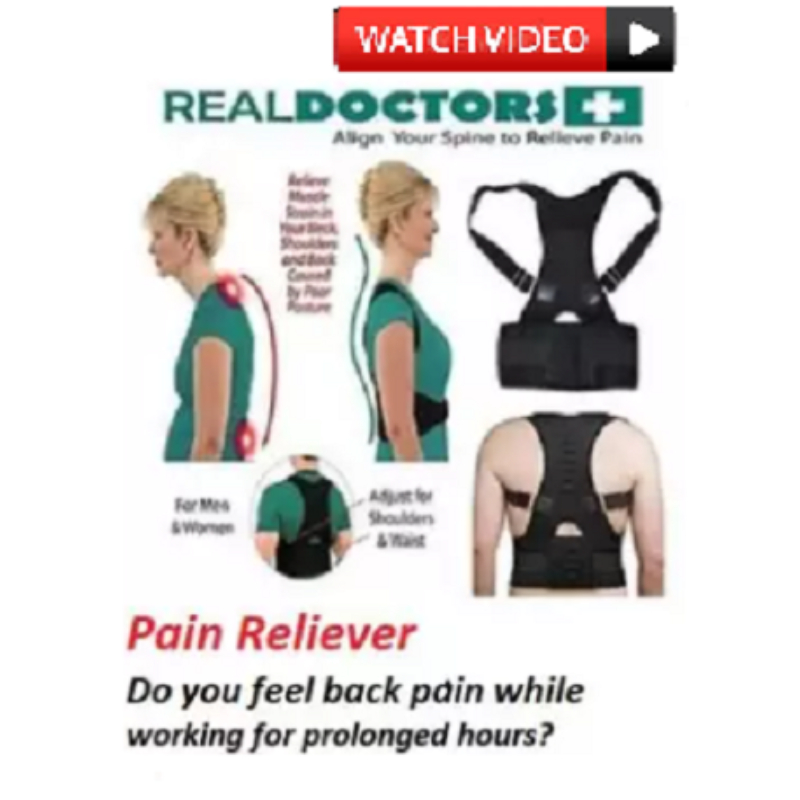 Pain Reliever Real Doctor Posture Corrector, Shoulder Back Support Belt for Men and Women
