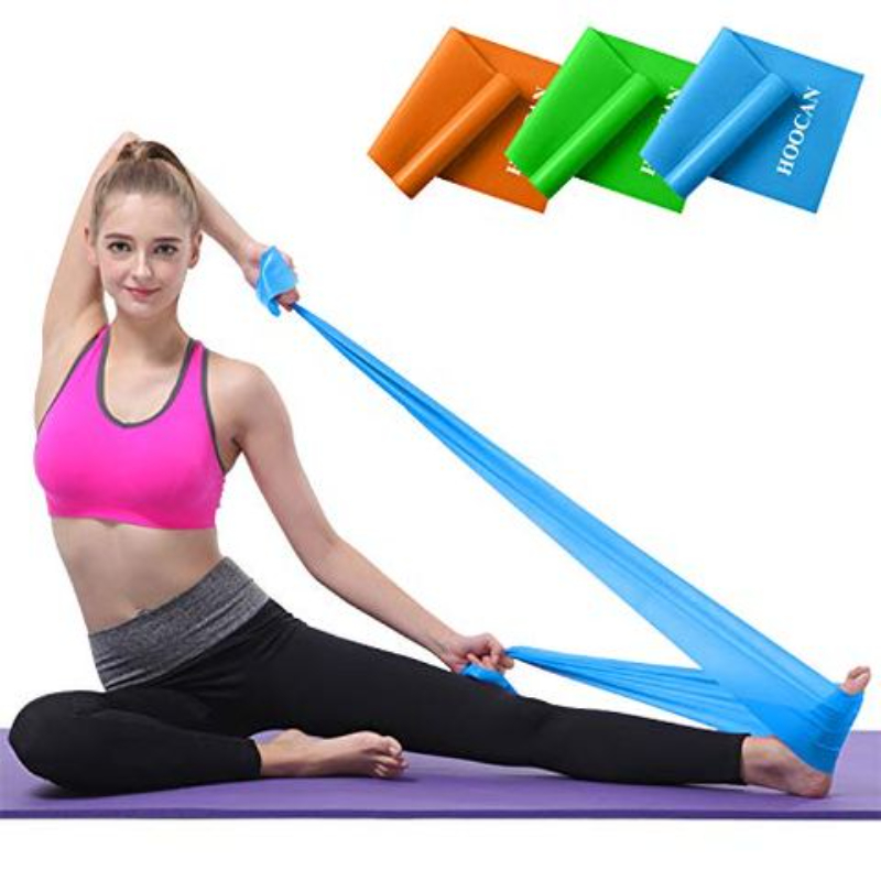 Pack of 3 Fine Quality Yoga Resistance Toning Belt Stretch Exerciser