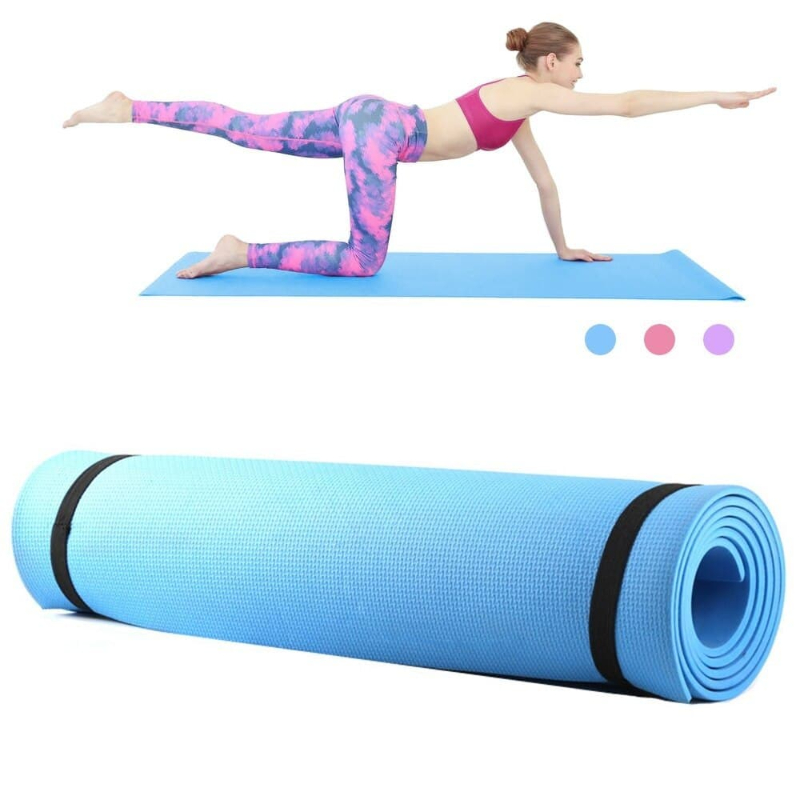 Title: 68 X 24 Inches Yoga Mat Fitness Pad 6mm Thick EVA Foam Non Slip Exercise Fitness Mat