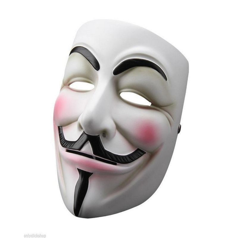 Vendetta Mask Collection Anonymous Mask For Kids - White