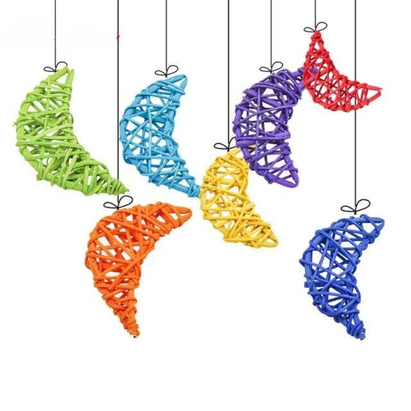 Moon Shape Rattan Ball For Arts & Crafts