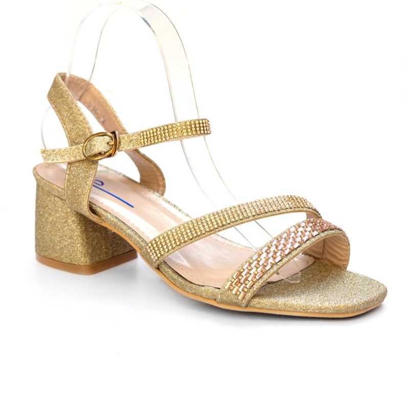 Gold block heel - 1