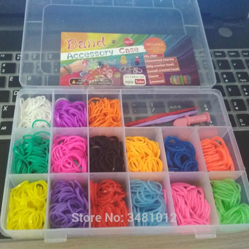2400 LOOM RUBBER BAND TWISTER SET WITH TOOLS, CHARMS AND S-CLIPS