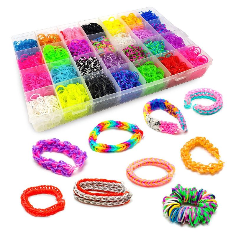 RUBBER BAND TWISTER SET LOOM 5600 WITH TOOLS, CHARMS AND S-CLIPS