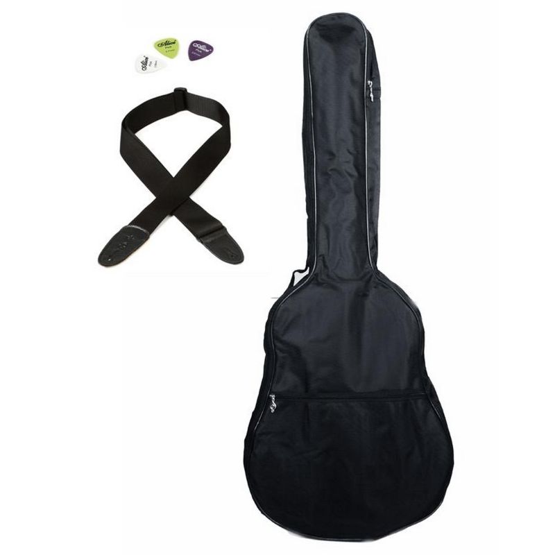Acoustic Guitar Bag For 41’’ Guitar + Strap + Picks