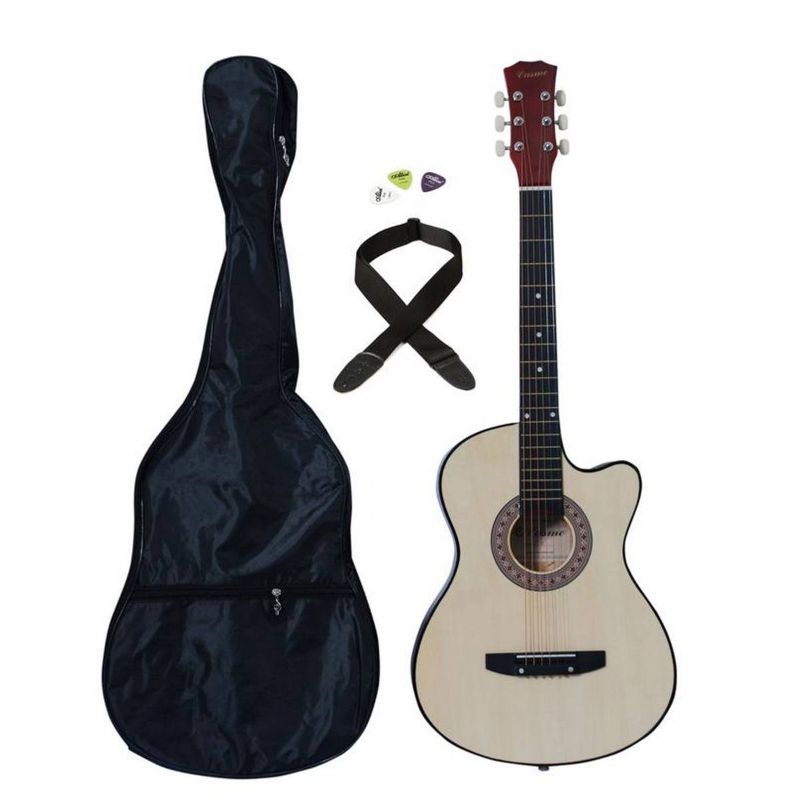 Acoustic Guitar 38''C "N" + Bag + Strap + Picks