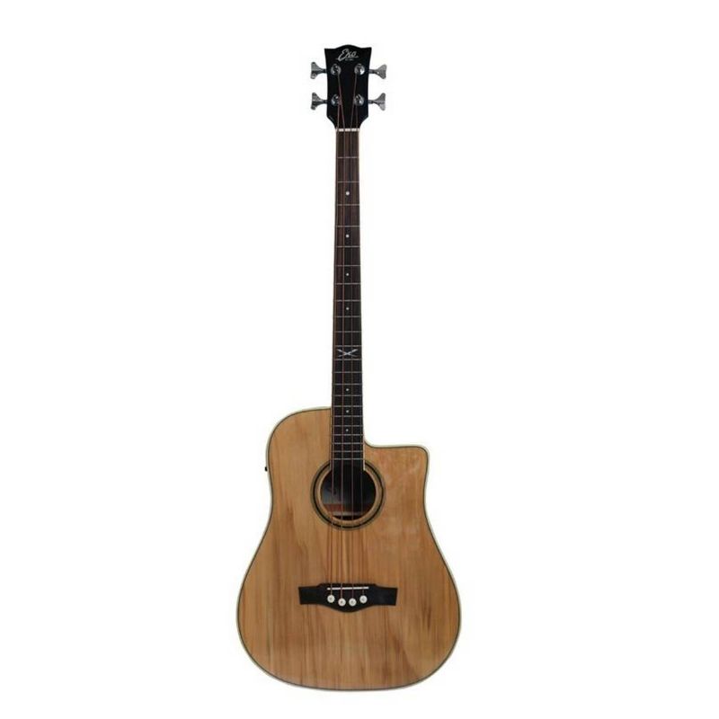 Sami-Acoustic Bass 4-Strings Guitar with Tuner EQ (Natural)