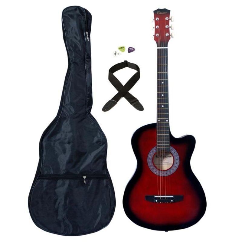 Acoustic Guitar 38''C "RD" + Bag + Strap + Picks