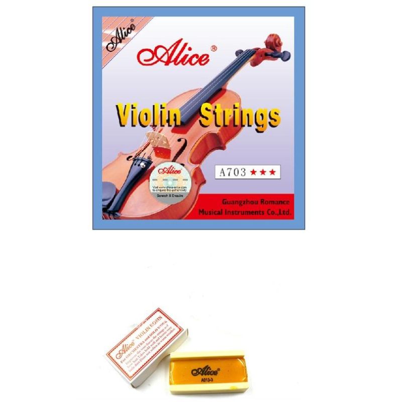 ALICE Violin Strings Set + Advance Violin Rosin