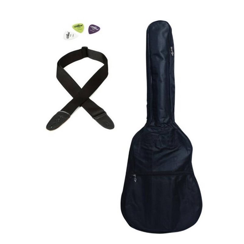 Acoustic Guitar Bag for 38’’ Guitar + Strap + Picks