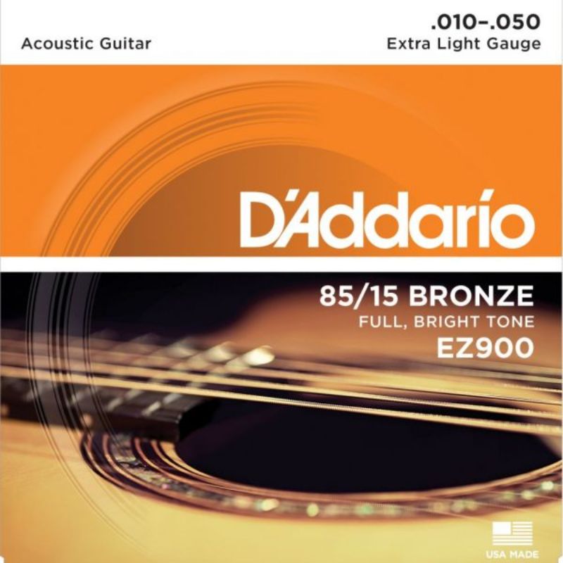 D’Addario EZ900 Great American Bronze Extra Light (.010-.050) Acoustic Guitar Strings